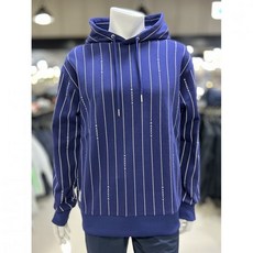 20FW 헤지스 / 블루 헤지스로고 세로 스트라이프 후드 맨투맨 HZTS0D002B2(2199274)
