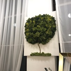 스칸디아모액자 대형액자 천연이끼 나홀로나무 리뷰후기