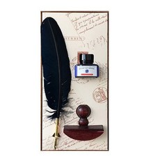 제이허빈캘리그라피 사파이어 문필가 세트(깃털펜 블로터 30mm잉크) 273 15T