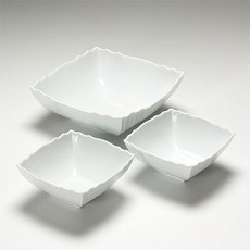 GINORI1735 리차드지노리 베키오 화이트 스퀘어 보울 3종세트, 단품 RGVW00000004, 3개
