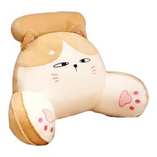 urkoteer 귀여운 바디필로우 의자 등받이쿠션 허리 등쿠션 쇼파, 종려나무 실눈을 뜬 고양이, 큰사이즈43x70cm