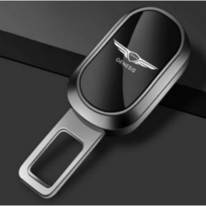 제네시스 G80 G70 GV80 안전벨트클립 /블랙 실버, BLACK,