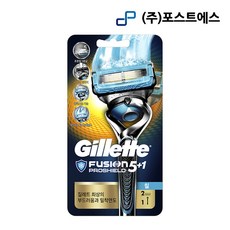 질레트 퓨전 메뉴얼 칠 면도기 2업 1개
