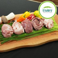 가성비 끝판왕 안심밥상 한돈 제주돼지 적극추천_안심밥상 총2kg 한돈 뒷고기 500g x 4팩, 4개