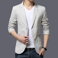 SANMAO 남성정장 순면 슬림핏 투버튼 캐주얼 자켓 리뷰후기