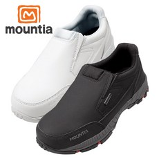 마운티아 MT-04 안전화 슬립온 블랙 화이트