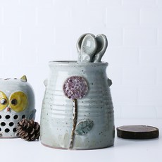 도자기 수저통 항아리 3size