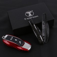 JS autootive T-CARBON 정품 포르쉐 718 911 마칸 카이엔 박스커 카본 키케이스 스마트키 기스 방지 악세사리 데칼 튜닝 패드 키홀더 리뷰후기