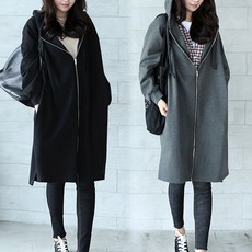 앤더데이 여성용 베키 오버핏 롱 후드 집업 리뷰후기