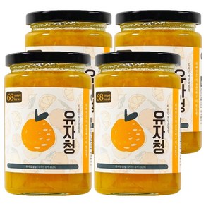티바인 고흥 저당 알룰로스 수제 유자청, 450g, 1개입, 4개
