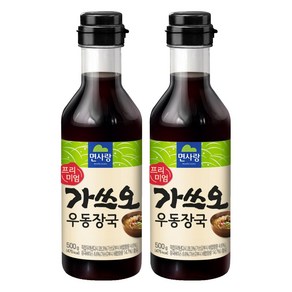 면사랑 프리미엄 가쓰오 우동장국, 500g, 2개