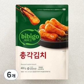 비비고 총각김치, 400g, 6개
