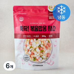 뚝딱! 볶음밥용 채소 (냉동), 6개, 300g