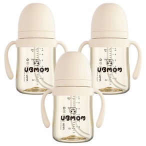 유비맘 시그니처 PPSU 빨대컵 200ml, 3개, 요거트