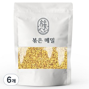 순수다함 볶은메밀차, 500g, 6개, 1개입