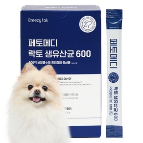 페토메디 강아지 락토 보장균 600억 영양제 60포, 장건강/유산균, 1개