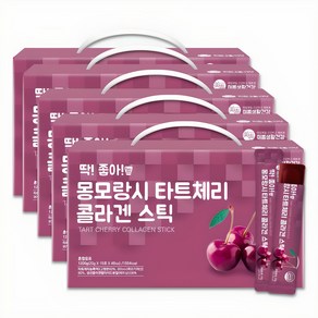 미쁨생활건강 딱좋아 몽모랑시 타트체리 콜라겐 젤리스틱, 300g, 20개