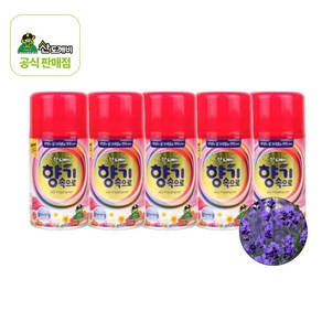 산도깨비 향기속으로 방향제 향캔 분사기 리필용 라벤더향, 290ml, 5개, 라벤더