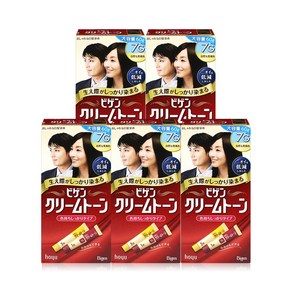 비겐 크림톤 염모제 60g, 7G 자연흑갈색, 5개