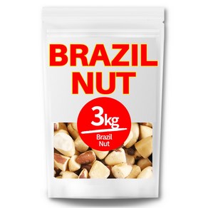 The큰나무 햇 브라질너트 반태 페루산 브라질넛트 무염 견과류, 500g, 6개