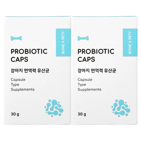 본아페티 브레스캡스 강아지 영양제, 60정, 장건강/유산균, 2개