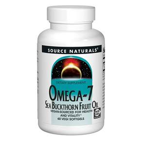 SOURCE NATURALS Omega-7沙棘果油素食膠囊, 1罐, 60顆