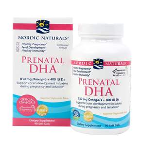 Nordic Naturals DHA Omega3+400 I.U. D3軟膠囊, 1罐, 90顆