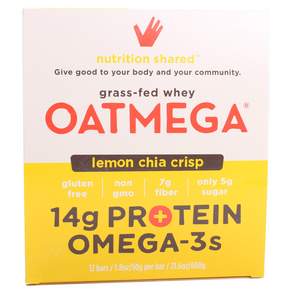 OATMEGA 乳清蛋白棒, 檸檬奇亞酥, 50克