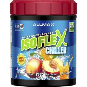 ALLMAX ISOFLEX可冰泡分離乳清蛋白粉 柑橘水蜜桃口味, 1個, 425克