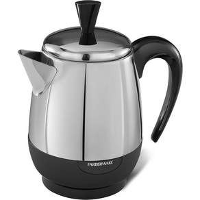 FARBERWARE Electric Percolator 不銹鋼摩卡壺 4 杯, 單品