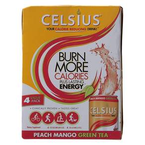 celsius 芒果綠茶, 4件, 355ml