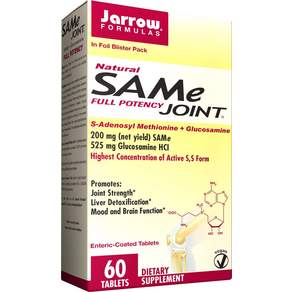 Jarrow FORMULAS SAMe氨基葡萄糖錠, 60顆, 1盒