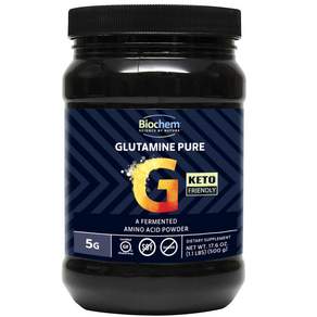 BIOCHEM Glutamine純胺基酸沖泡粉, 1罐, 500g