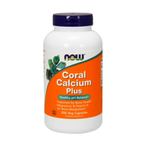 now 珊瑚鈣素食膠囊, 250顆, 1罐