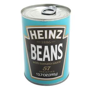 Heinz 亨氏 番茄醬焗豆罐頭, 1罐, 390g