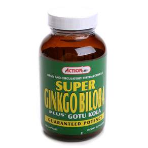 ACTION LABS Super Ginkgo Biloba Plus Gotu Kola 膠囊, 100顆, 1罐