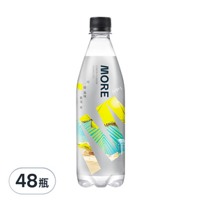 多喝水 MORE 檸檬風味氣泡水, 560ml, 48瓶
