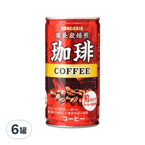 SANGARIA 焙煎咖啡, 190ml, 6罐