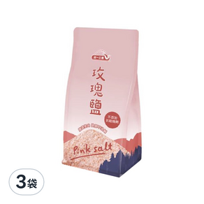 統一生機 玫瑰鹽, 450g, 3袋