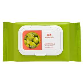 Holika Holika 每日新鮮滋潤橄欖潔面紙 300g, 60片, 1包