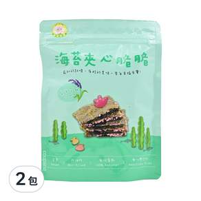 NATURMI 幸福米寶 海苔夾心脆脆 全素 1歲以上, 紫米芝麻, 30g, 2包