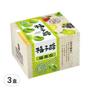 醋桶子 果醋隨身包 梅子醋 10包, 330ml, 3盒