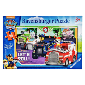 Ravensburger 維寶 拼圖 RV08617 3歲以上, 汪汪隊坐車, 35片, 1盒