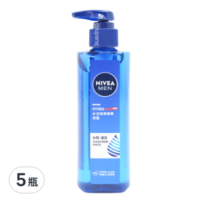 NIVEA 妮維雅 男士水活保濕精華凝露, 150ml, 5瓶