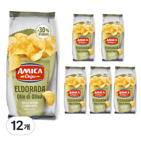 AMICA Chips Amica El Dorada 橄欖油薯片, 130g, 12個