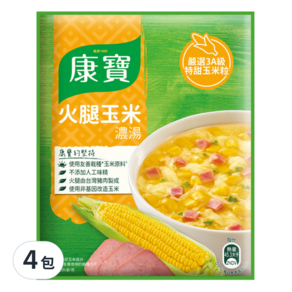 Knorr 康寶 自然原味 火腿玉米, 49.7g, 4包
