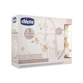 chicco 甜蜜熊兔床頭音樂鈴, 1盒