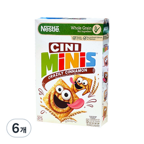 CINI MiNiS CINI MiNiS肉桂口味迷你方形麥片, 375g, 6個