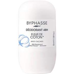 BYPHASSE 棉花香48小時止汗滾珠體香膏, 50ml, 1個