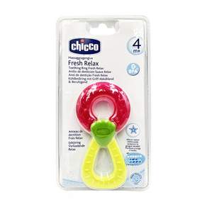 chicco 冰凍固齒玩具 甜甜圈 4個月以上, 顏色隨機, 1個